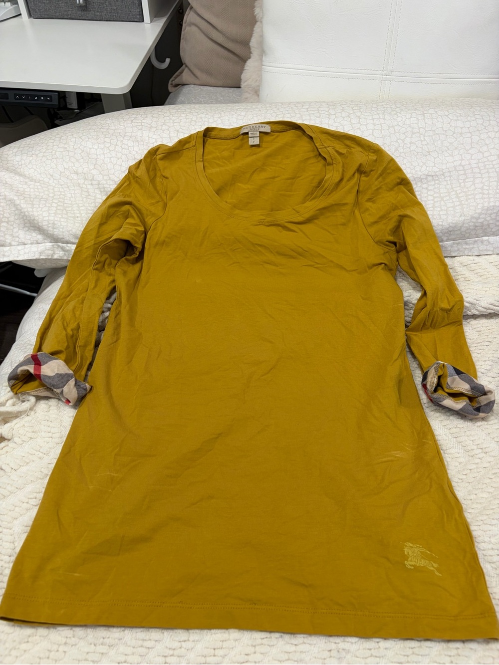 Burberry Brit Mustard Crewneck Top